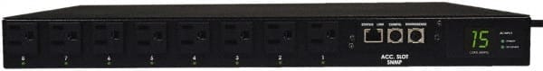 Tripp-Lite - 8 Outlets, 120 VAC15 Amps, 10' Cord, Power Outlet Strip - Rack Mount, 5-15/20R NEMA Configuration, 19" Strip - Exact Tooling