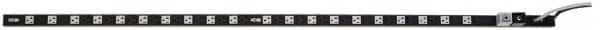 Tripp-Lite - 40 Outlets, 120 VAC20 Amps, 10' Cord, Power Outlet Strip - Rack Mount, 5-15/20R NEMA Configuration, 70" Strip - Exact Tooling