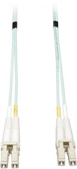 Tripp-Lite - 33' Long, LC/LC Head, Multimode Fiber Optic Cable - Aqua, Use with LAN - Exact Tooling