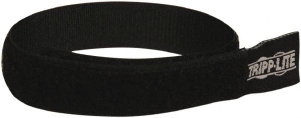 Tripp-Lite - 10" Long Black Hook & Loop Standard Cable Tie - 3" Max Bundle Diam - Exact Tooling
