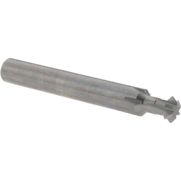 Accupro - 5/16° 5/16" Cut Diam, 1/8" Cut Width, 5/16" Shank, Solid Carbide Double-Angle Cutter - Exact Tooling