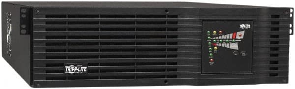 Tripp-Lite - 20 Amp, 3,000 VA, Tower & Rack Mount Online Backup Uninterruptible Power Supply - Backup 4 min with Full Load & 13.2 min with Half Load, 120 VAC Input & Output, 2,400 Watt Output, 1 Phases, 9 Outlets - Exact Tooling
