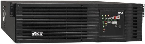Tripp-Lite - 20 Amp, 3,000 VA, Tower & Rack Mount Online Backup Uninterruptible Power Supply - Backup 5 min with Full Load & 14.2 min with Half Load, 120 VAC Input & Output, 2,400 Watt Output, 1 Phases, 9 Outlets - Exact Tooling
