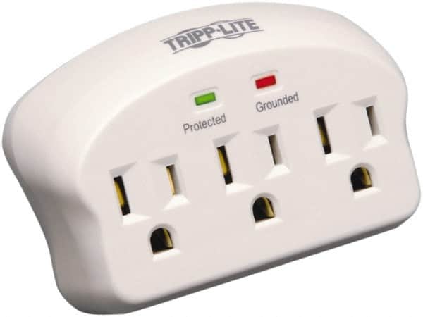 Tripp-Lite - 3 Outlets, 120 VAC15 Amps, Power Outlet Strip - Floor, Keyhole Mount, 5-15 NEMA Configuration, 2.1" Strip - Exact Tooling