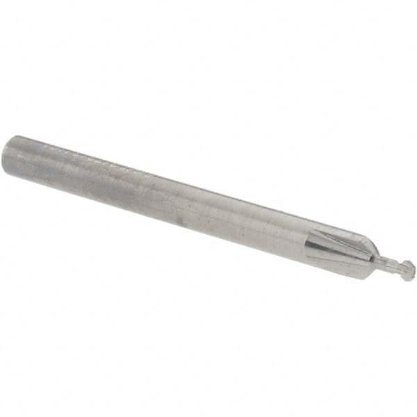 Accupro - 5/64° 5/64" Cut Diam, 0.039" Cut Width, 1/8" Shank, Solid Carbide Double-Angle Cutter - Exact Tooling