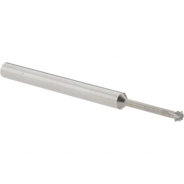 Accupro - 5/32° 5/32" Cut Diam, 0.078" Cut Width, 3/16" Shank, Solid Carbide Double-Angle Cutter - Exact Tooling