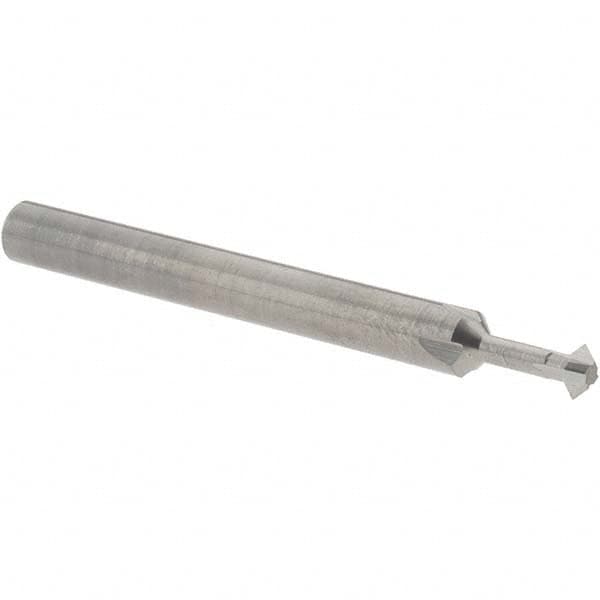 Accupro - 5/32° 5/32" Cut Diam, 0.078" Cut Width, 3/16" Shank, Solid Carbide Double-Angle Cutter - Exact Tooling