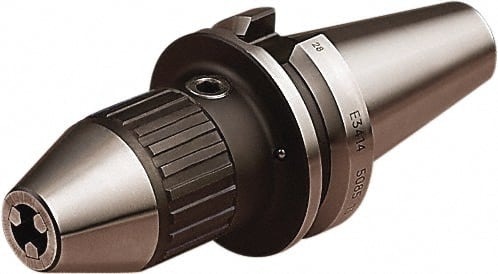 Seco - BT40, 0.99 to 12.98mm Capacity, Integral Shank Drill Chuck - Keyed, Taper Shank, 42.98mm Sleeve Diam - Exact Tooling