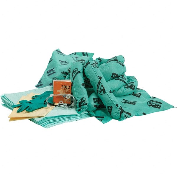 Brady SPC Sorbents - 17 Gal Capacity Chemical Spill Kit - No Container Included - Refill Only - Exact Tooling