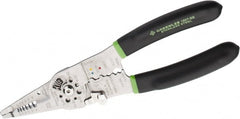 Greenlee - 18 AWG Solid, 20 AWG Stranded Max Capacity Wire Stripper/Crimper - 9" OAL, Cushion Grip Handle - Exact Tooling