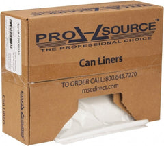 PRO-SOURCE - 1.1 mil Thick, Heavy-Duty Trash Bags - Hexene Resins, Roll Dispenser, 38" Wide x 58" High, Clear - Exact Tooling