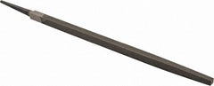 Value Collection - 14" Long, Bastard Cut, Square American-Pattern File - Double Cut, 1/2" Overall Thickness, Tang - Exact Tooling