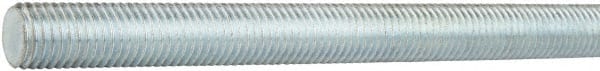 Value Collection - M8x1.25 UNC (Coarse), 2m Long, Medium Carbon Steel General Purpose Threaded Rod - Zinc-Plated Finish, Right Hand Thread - Exact Tooling