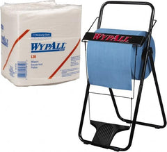 WypAll - L30 1/4 Fold General Purpose Wipes - Poly Pack, 13" x 12-1/2" Sheet Size, White - Exact Tooling