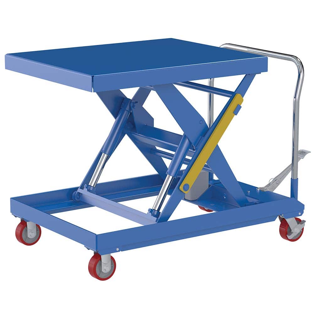 Vestil - Lifting Tables; Type: Elevating Cart ; Lift Style: Scissor ; Style: Foot Pump ; Load Capacity (Lb.): 2000.000 ; Minimum Height (Inch): 15 ; Lift Height (Inch): 39 - Exact Tooling