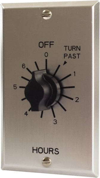 TORK nsi - 0 min to 6 hr Indoor Analog Spring-wound Mechanical Timer - 125/250/277 VAC, 50/60 Hz, 2,500 Watts, 6 Modes - Exact Tooling
