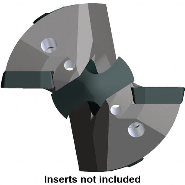 Kennametal - Series KSEM Plus, Head Connection FDS80, 88.9mm Max Diam Pilot Insert Drill Head - 40mm Pilot Drill Diam, 55.63mm Head Length - Exact Tooling