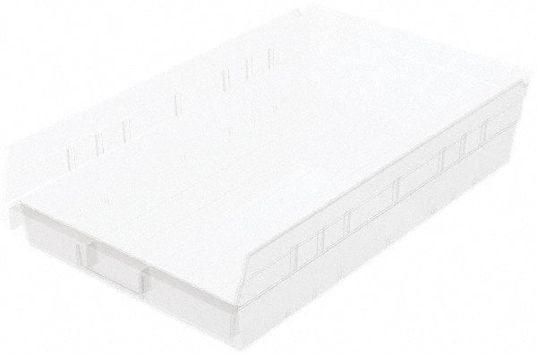 Akro-Mils - 292 Lb. Load Capacity, 17-7/8" Deep, Clear Hopper Shelf Bin - 4" High x 11-1/8" Wide x 17-7/8" Long - Exact Tooling