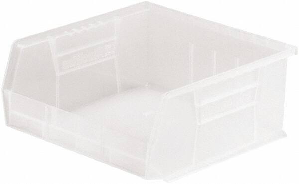 Akro-Mils - 50 Lb. Load Capacity, 10-7/8" Deep, Clear Polymer Hopper Stacking Bin - 5" High x 11" Wide x 10-7/8" Long - Exact Tooling