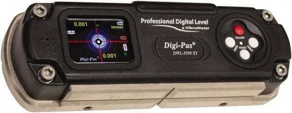 Digi-Pas - 7.4" Long, 0.000175" Graduation Sensitivity per 10", 0 Vials, Master Precision Level - Cast Iron (Base), 0.0003" Base Flatness, 2.4" Wide x 1-1/2" High - Exact Tooling