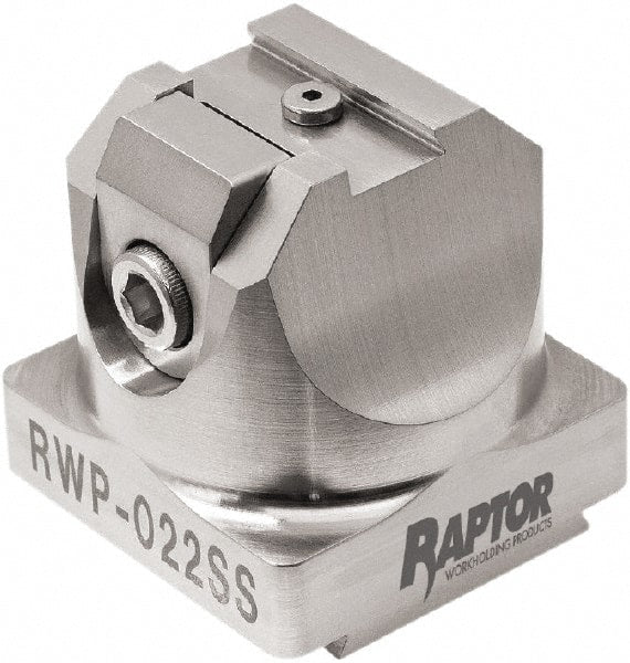 Raptor Workholding - 3/8" Jaw Width, 2" High x 2.07" Long x 2.07" Wide Dovetail Vise - For Use with 4 & 5 Axis Workholding Systems - Exact Tooling