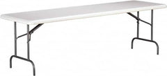Ability One - 30" Long x 96" Wide x 29" High, Rectangular Folding Table - Platinum - Exact Tooling