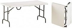 Ability One - 60" Long x 30" Wide x 29" High, Rectangular Folding Table - Platinum - Exact Tooling