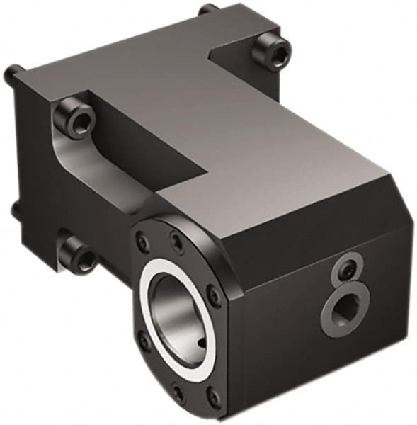 Sandvik Coromant - Right Hand Cut, C6 Modular Connection, Adapter/Mount Lathe Modular Clamping Unit - 1/2" Square Shank Diam, 6.575" OAL, Through Coolant - Exact Tooling