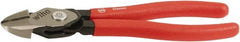 Wiha - 8" OAL, 0.138" Capacity, Cutting Pliers - Soft Grip Handle - Exact Tooling