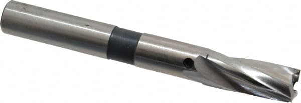 Cleveland - 17/32" Diam, 1/2" Shank, Diam, 3 Flutes, Straight Shank, Interchangeable Pilot Counterbore - Exact Tooling