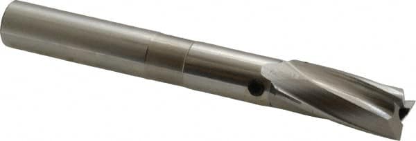 Cleveland - 9/16" Diam, 1/2" Shank, Diam, 3 Flutes, Straight Shank, Interchangeable Pilot Counterbore - Exact Tooling