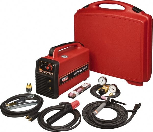 Lincoln Electric - 130 Amperage Rating, 100/24.0/100%, 145/25.8/30% Duty Cycle, 120V/230V/1/50/60 Input Voltage, 5 to 155 Output Amperage, Single Phase DC Inverter TIG Welder - Exact Tooling