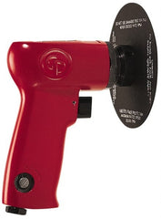 Chicago Pneumatic - 5" Max Disc, 14,000 RPM, Pneumatic Handheld Disc Sander - 21 CFM, 1/4" Inlet, 0.5 hp, 90 psi - Exact Tooling