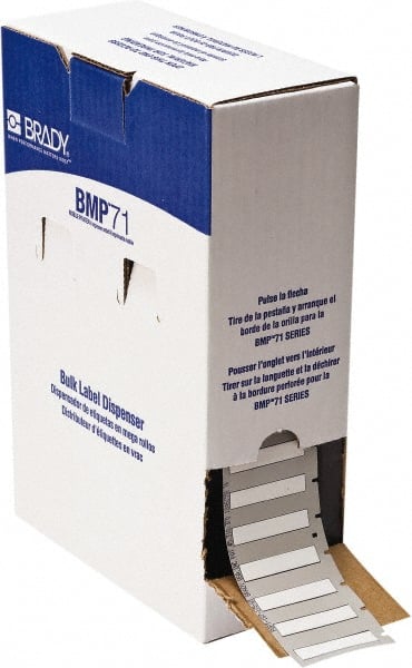 Brady - 1.765" Wide x 336" Long, White Heat Shrinkable Polyolefin Heat Shrink Tubing - For BMP61 Labeling System, BMP71 Label Printer, TLS 2200 Thermal Labeling System, TLS-pc Link Thermal Labeling System - Exact Tooling