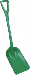 Remco - 14-1/2" High Square Plastic Shovel - 24-5/8" Long D-Grip Handle - Exact Tooling