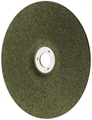 3M - 36 Grit, 7" Wheel Diam, 1/8" Wheel Thickness, 7/8" Arbor Hole, Type 27 Depressed Center Wheel - Ceramic, 8,500 Max RPM, Compatible with Angle Grinder - Exact Tooling