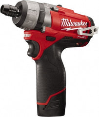 Milwaukee Tool - 12 Volts, Lithium-Ion Battery, Pistol Grip Cordless Screwdriver - 2 Speeds, 450 and 1,700 RPM, 325 Inch/Lbs. Torque, 2 Speed - Exact Tooling
