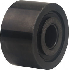 Accurate Bushing - 1-1/4" Bore, 4" Roller Diam x 2-1/4" Roller Width, Carbon Steel Plain Yoke Roller - 17,600 Lb Dynamic Load Capacity, 2-5/16" Overall Width - Exact Tooling