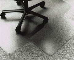 Ability One - 53" Long x 45" Wide, Chair Mat - Single Lip, Straight Edge Style - Exact Tooling