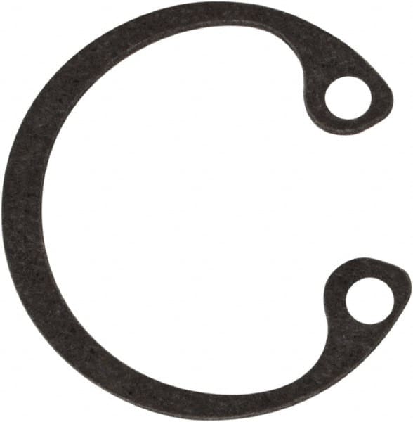 Rotor Clip - 0.015" Thick, Phosphate Finish, Steel Snap Internal Retaining Ring - 0.02" Groove Width, 0.009" Groove Depth, 0.33" Groove Diam, Grade 1060-1090 - Exact Tooling
