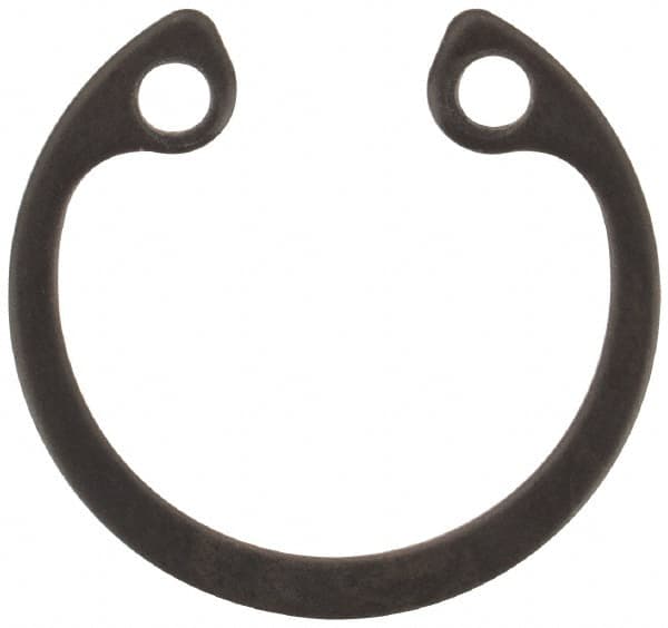 Rotor Clip - 0.025" Thick, Phosphate Finish, Steel Snap Internal Retaining Ring - 0.029" Groove Width, 0.011" Groove Depth, 0.397" Groove Diam, Grade 1060-1090 - Exact Tooling