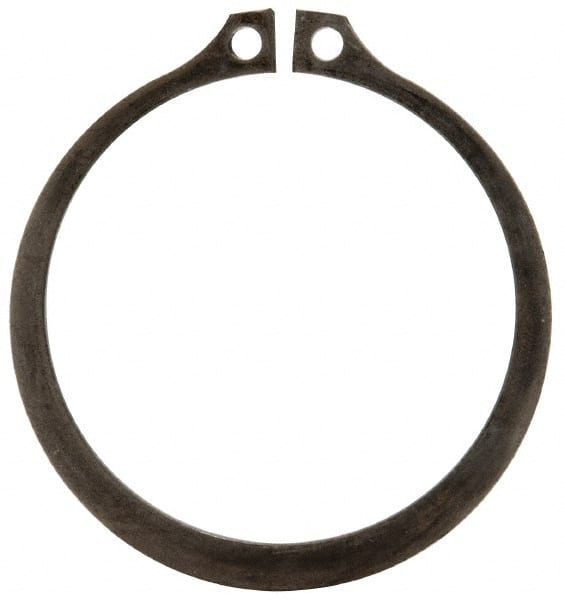 Rotor Clip - 2.12" Groove Diam, 2-1/4" Shaft Diam, Phosphate Steel, Snap External Retaining Rings - 0.086" Groove Width, 0.065" Groove Depth, 0.078" Ring Thickness, Grade 1060-1090 - Exact Tooling
