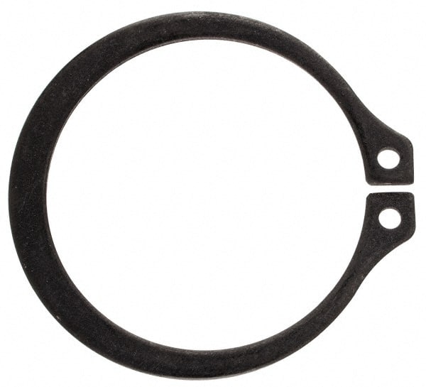 Rotor Clip - 1.232" Groove Diam, 1-5/16" Shaft Diam, Phosphate Steel, Snap External Retaining Rings - 0.056" Groove Width, 0.04" Groove Depth, 0.05" Ring Thickness, Grade 1060-1090 - Exact Tooling