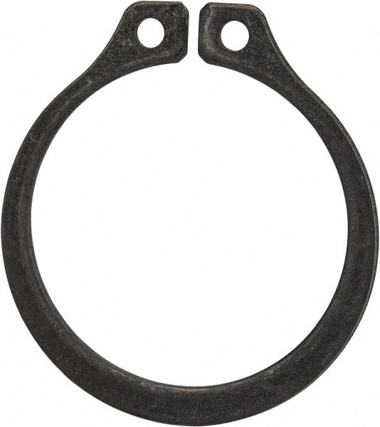 Rotor Clip - 1" Groove Diam, 1-1/16" Shaft Diam, Phosphate Steel, Snap External Retaining Rings - 0.056" Groove Width, 0.032" Groove Depth, 0.05" Ring Thickness, Grade 1060-1090 - Exact Tooling