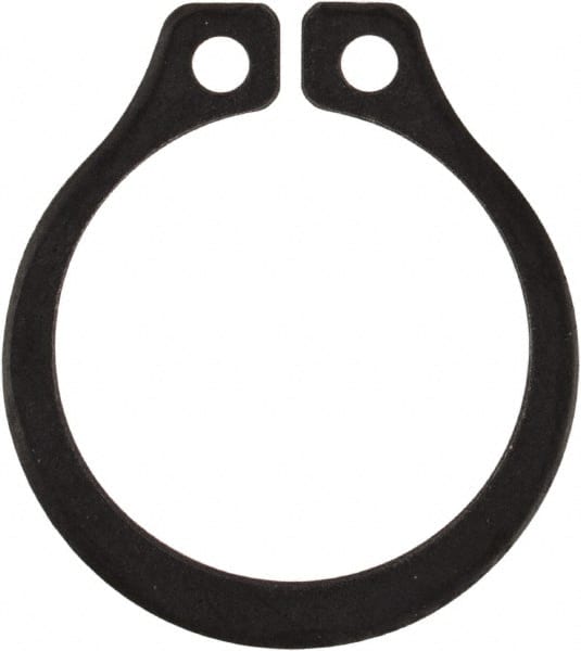 Rotor Clip - 0.412" Groove Diam, 7/16" Shaft Diam, Phosphate Steel, Snap External Retaining Rings - 0.029" Groove Width, 0.013" Groove Depth, 0.025" Ring Thickness, Grade 1060-1090 - Exact Tooling