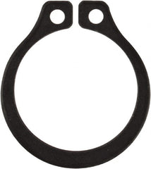 Rotor Clip - 0.412" Groove Diam, 7/16" Shaft Diam, Phosphate Steel, Snap External Retaining Rings - 0.029" Groove Width, 0.013" Groove Depth, 0.025" Ring Thickness, Grade 1060-1090 - Exact Tooling