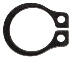 Rotor Clip - 0.29" Groove Diam, 5/16" Shaft Diam, Phosphate Steel, Snap External Retaining Rings - 0.029" Groove Width, 0.011" Groove Depth, 0.025" Ring Thickness, Grade 1060-1090 - Exact Tooling