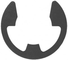Rotor Clip - 0.835" Groove Diam, 63/64" Shaft Diam, Phosphate Steel, E Style External Retaining Rings - 0.056" Groove Width, 0.074" Groove Depth, 0.05" Ring Thickness, Grade 1060-1090 - Exact Tooling