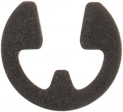Rotor Clip - 0.052" Groove Diam, 1/16" Shaft Diam, Phosphate Steel, E Style External Retaining Rings - 0.012" Groove Width, 0.005" Groove Depth, 0.01" Ring Thickness, Grade 1060-1090 - Exact Tooling
