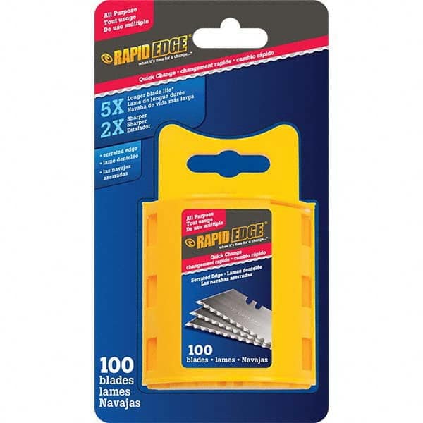Rapid Edge - Knife Blades Type: Utility Knife Blade Material: Carbon Steel - Exact Tooling